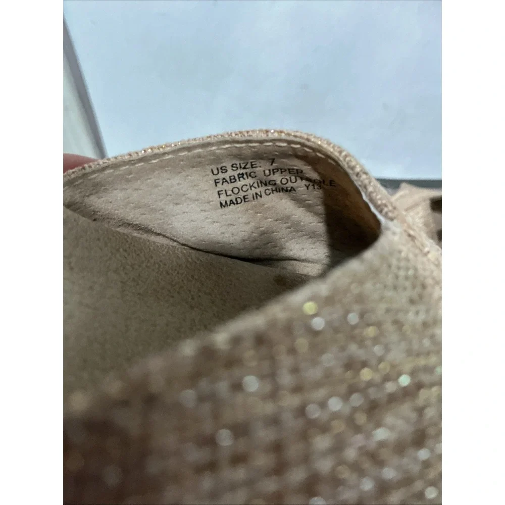 Volatile Espadrille Wedges Beige Womens Size 7 Open Toe Ankle Strap Sandals